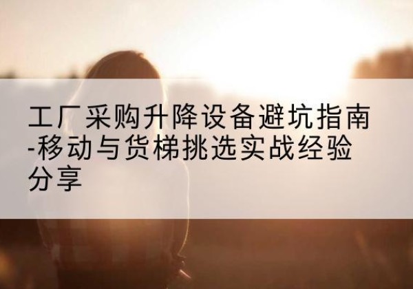 隆林各族移动式升降机怎么选-工厂采购升降设备避坑指南-移动与货梯挑选实战经验分享